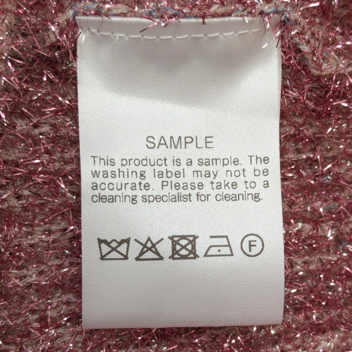 SAMPLE品フラワーラメニット