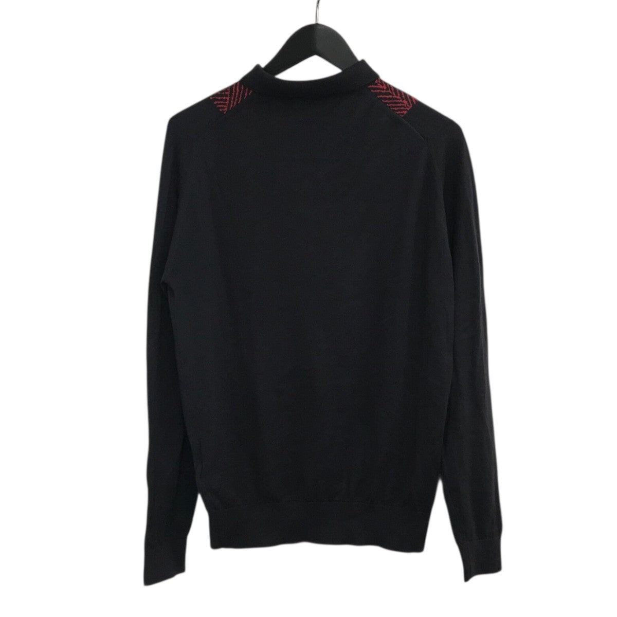 「TICKTON FRONT PATTERN LS POLO SHIRT」ポロシャツ