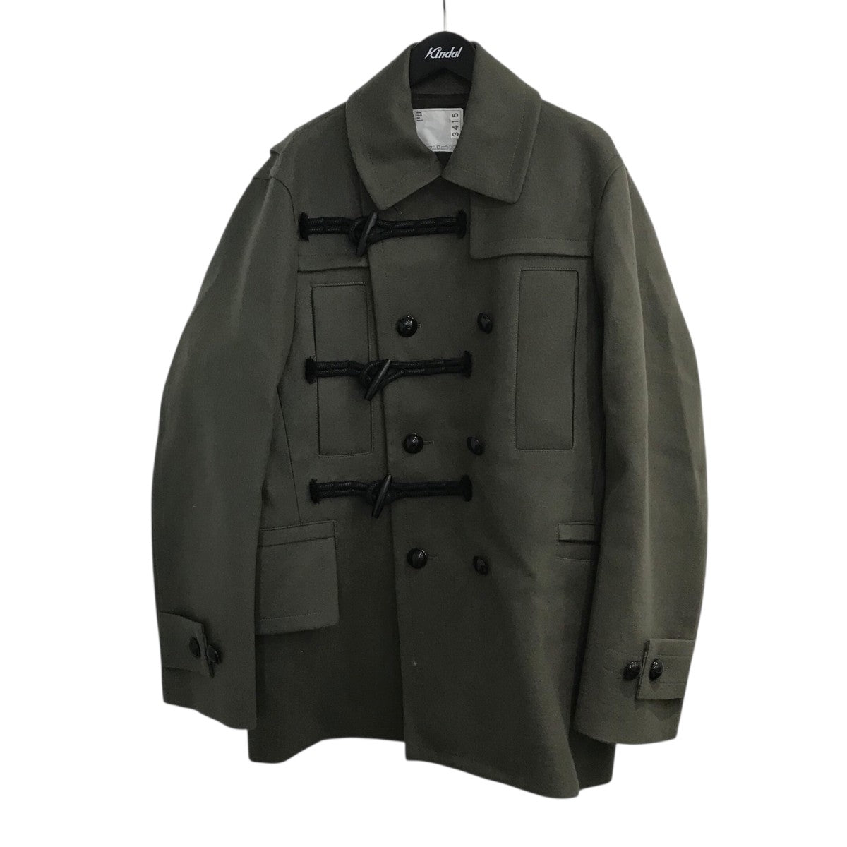 sacai 24AW「SAMPLE品Wool Melton Jacket」ダッフルコート 古着・中古-1枚目のアイテム画像