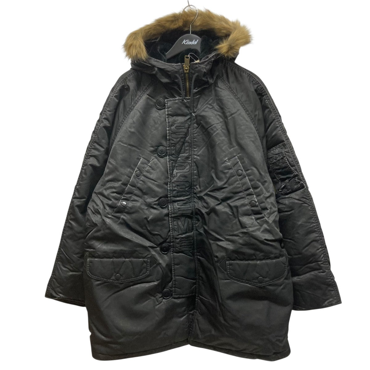 Supreme 24AWWashed Flight Satin N-3B Parkaミリタリージャケット 古着・中古-1枚目のアイテム画像