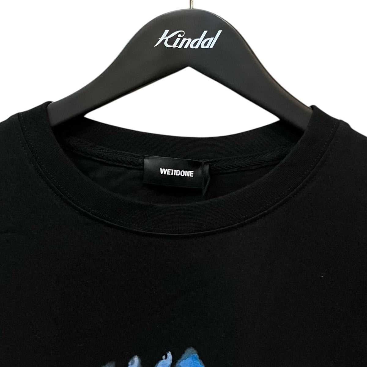 WE11DONE Black Watercolor Monster T-Shirt プリントTシャツ 古着・中古-3枚目のアイテム画像