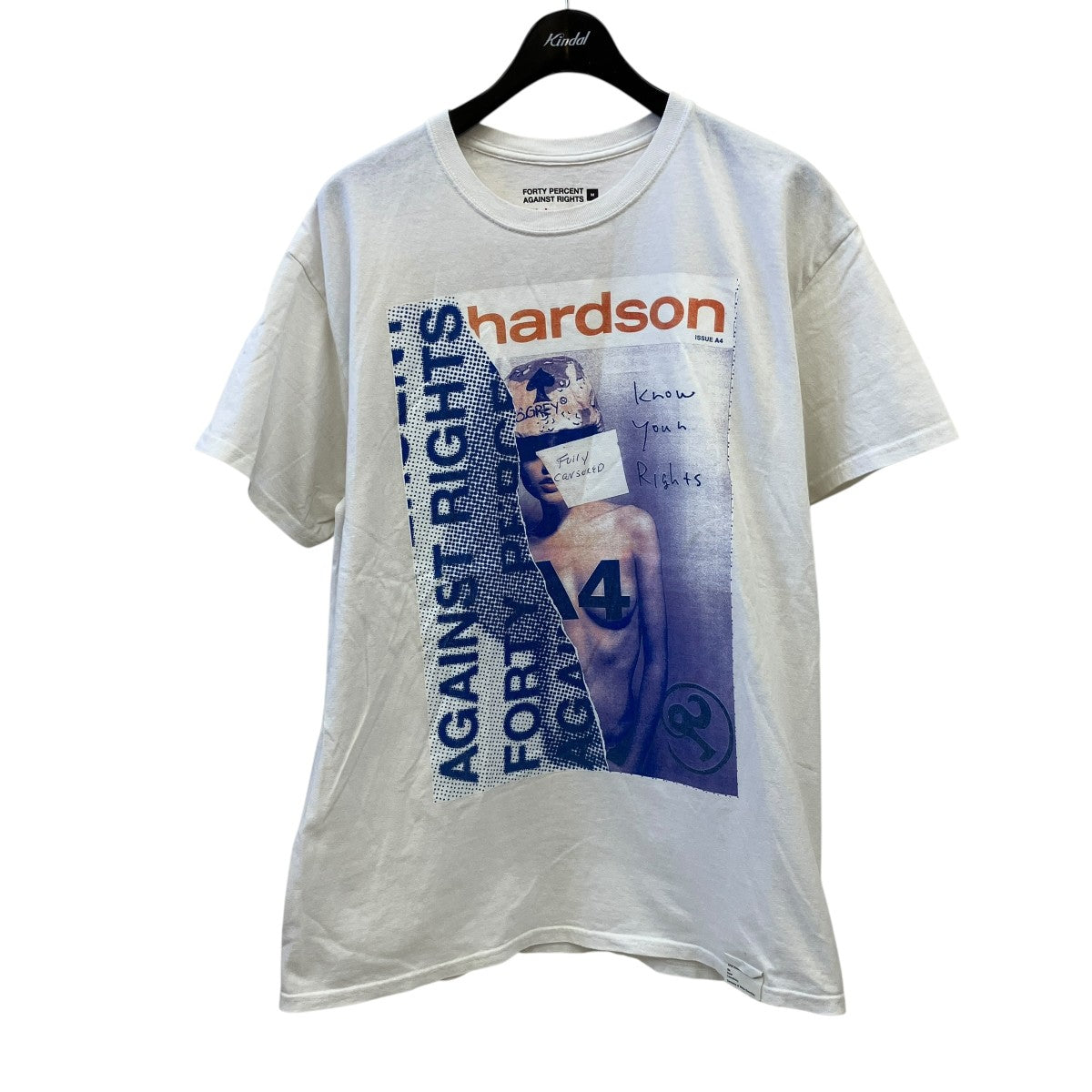 Richardson×FORTY PERCENT AGAINST RIGHTS Full CensoredプリントTシャツ 古着・中古-1枚目のアイテム画像