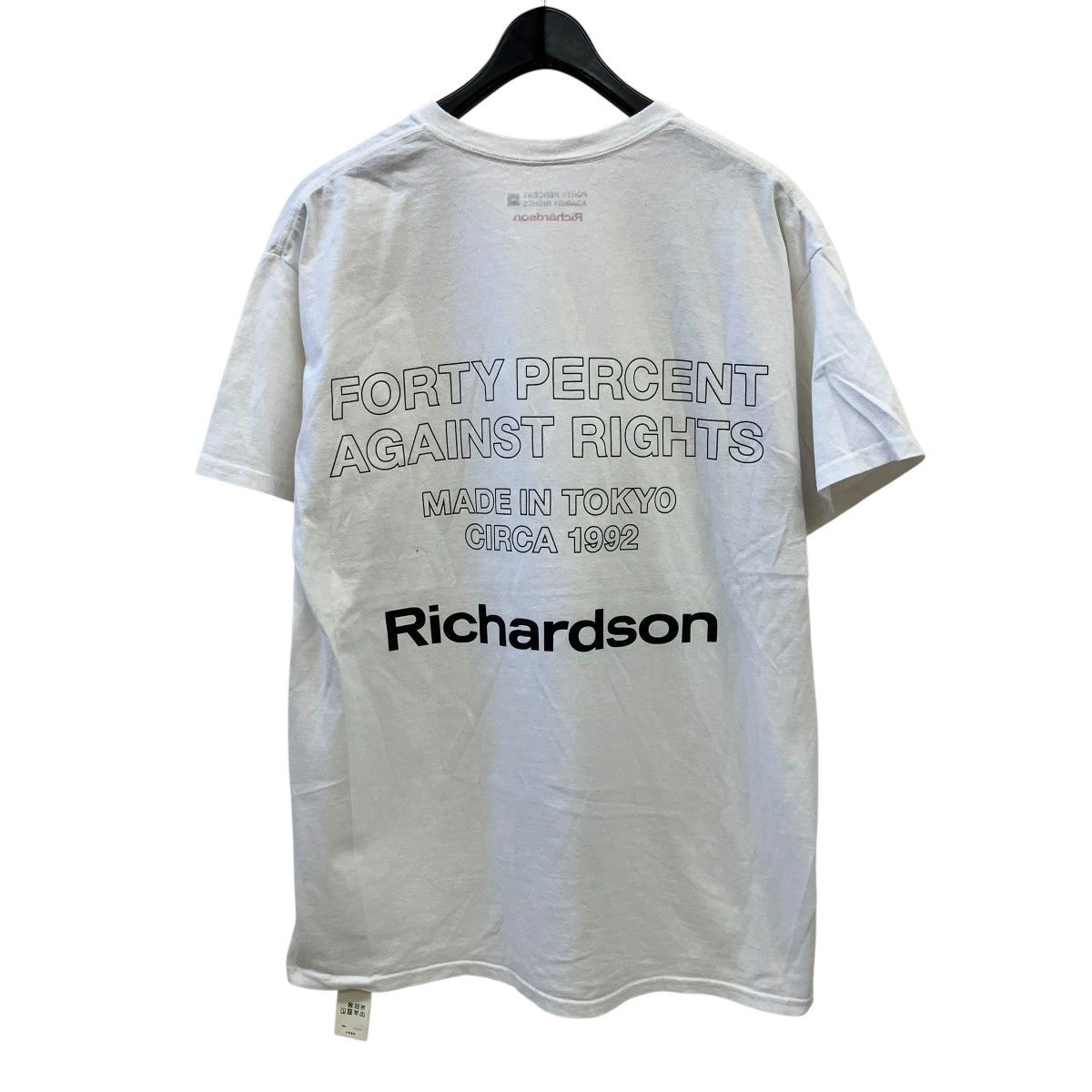 Richardson×FORTY PERCENT AGAINST RIGHTS Full CensoredプリントTシャツ 古着・中古-2枚目のアイテム画像