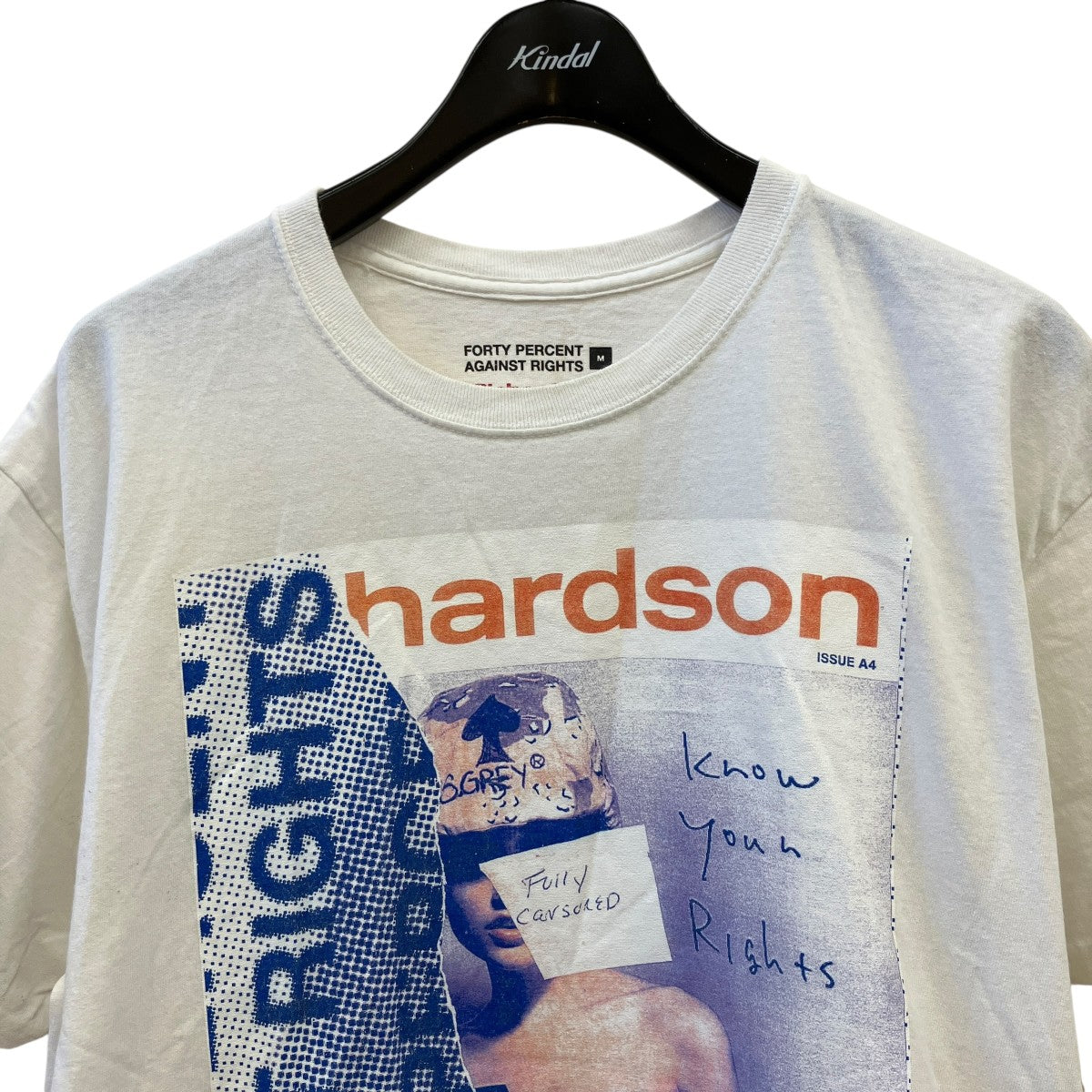 Richardson×FORTY PERCENT AGAINST RIGHTS Full CensoredプリントTシャツ 古着・中古-3枚目のアイテム画像