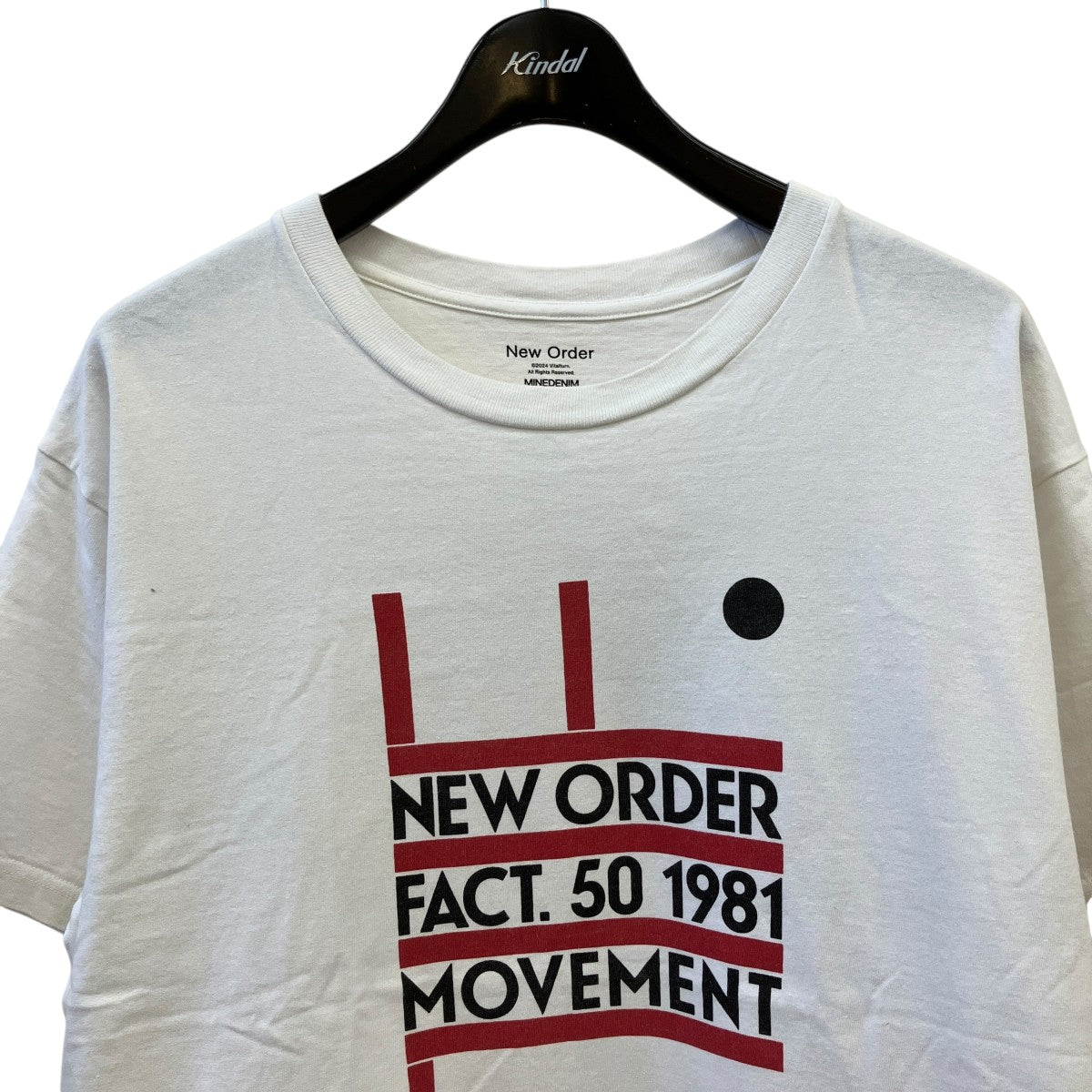 New Order×MINEDENIM MOVEMENT Crewneck T-SHクルーネックプリントTシャツMND-NOW.002-00-L2 古着・中古-3枚目のアイテム画像