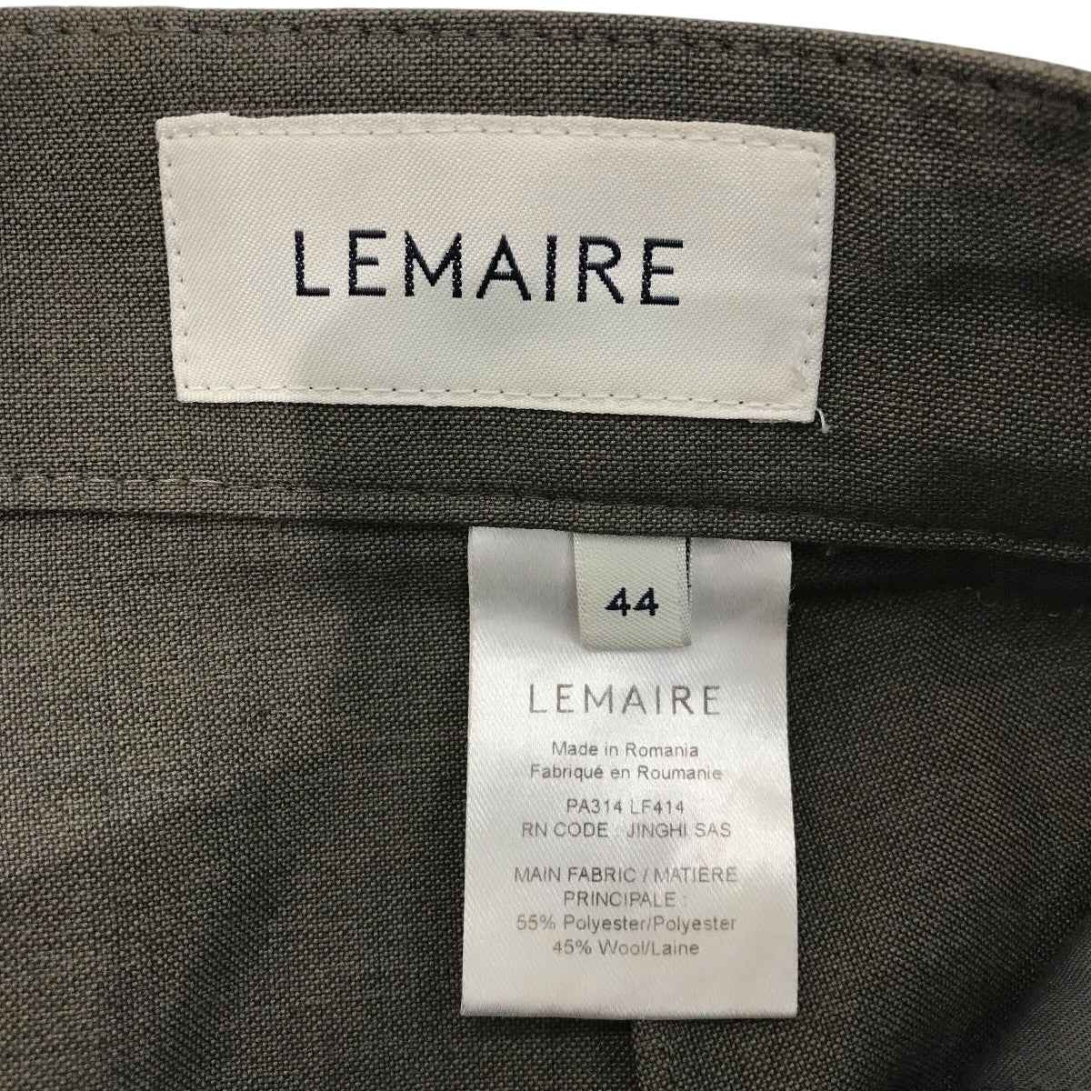 LEMAIRE ベルテッドパンツPA314 LF414 古着・中古-5枚目のアイテム画像