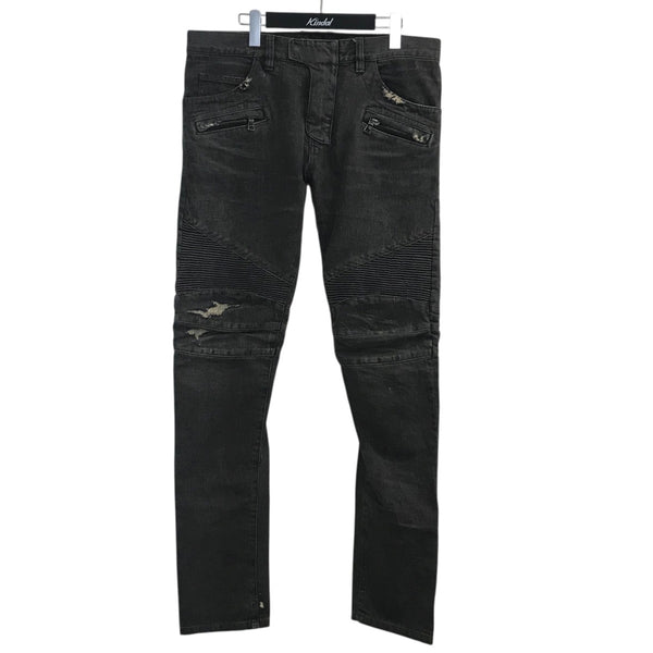 BALMAIN(バルマン) バイカーデニムパンツ ブラック サイズ 32｜【公式