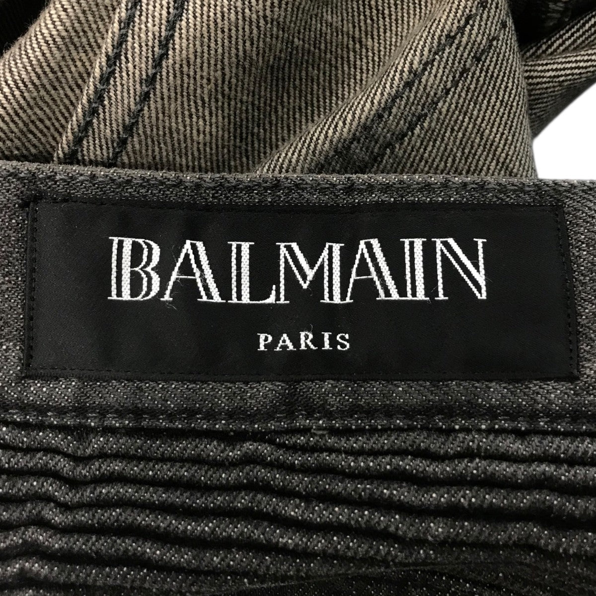 BALMAIN(バルマン) バイカーデニムパンツ ブラック サイズ 32｜【公式