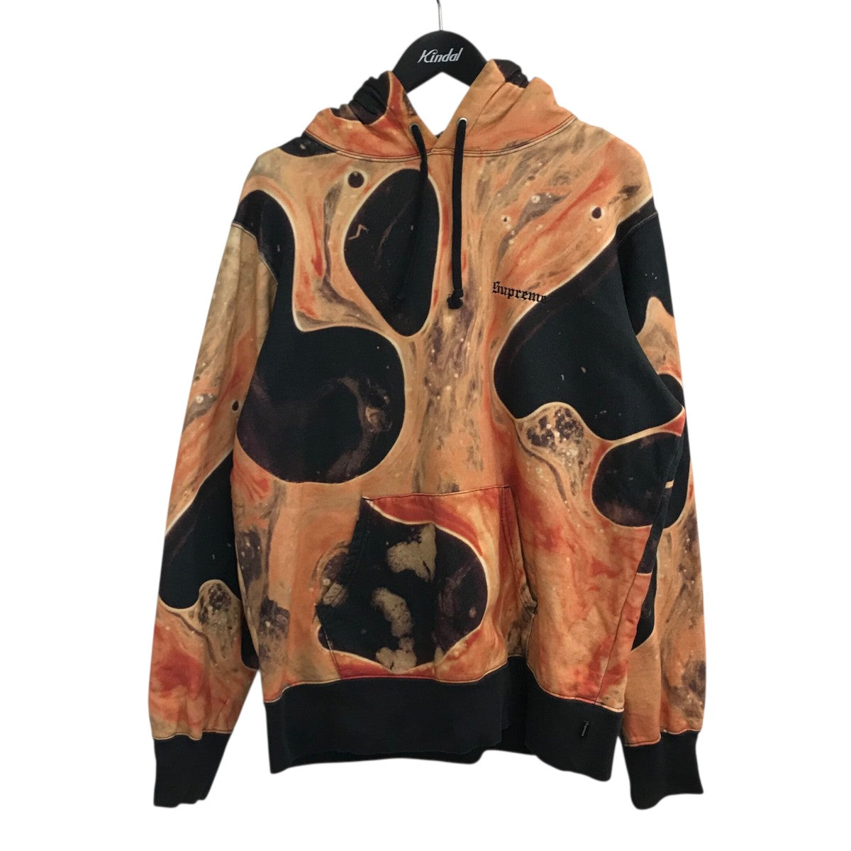 Supreme×Andres Serrano 17AW「Blood and Semen Hooded Sweatshirt」総柄プルオーバーパーカー 古着・中古-1枚目のアイテム画像
