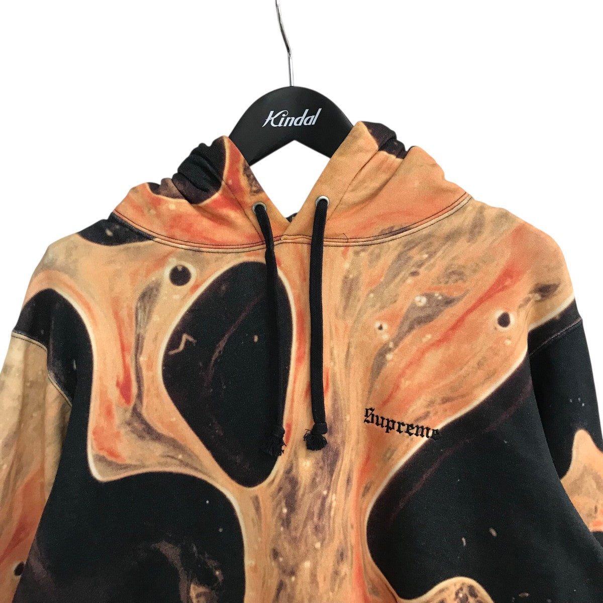 Supreme×Andres Serrano 17AW「Blood and Semen Hooded Sweatshirt」総柄プルオーバーパーカー 古着・中古-3枚目のアイテム画像