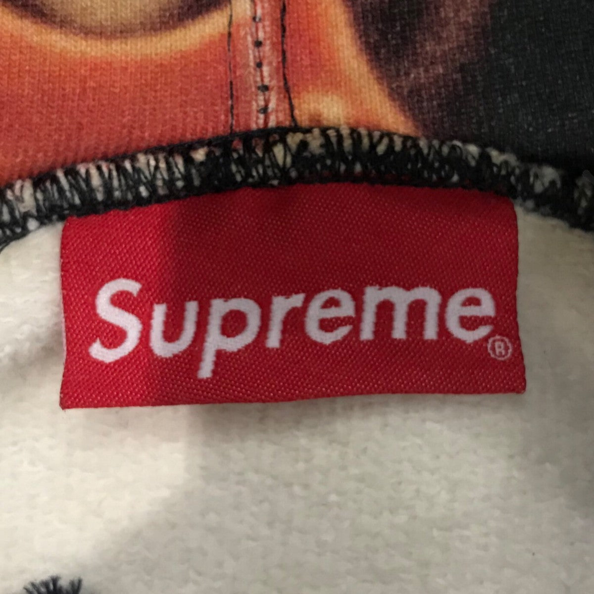 Supreme×Andres Serrano 17AW「Blood and Semen Hooded Sweatshirt」総柄プルオーバーパーカー 古着・中古-5枚目のアイテム画像