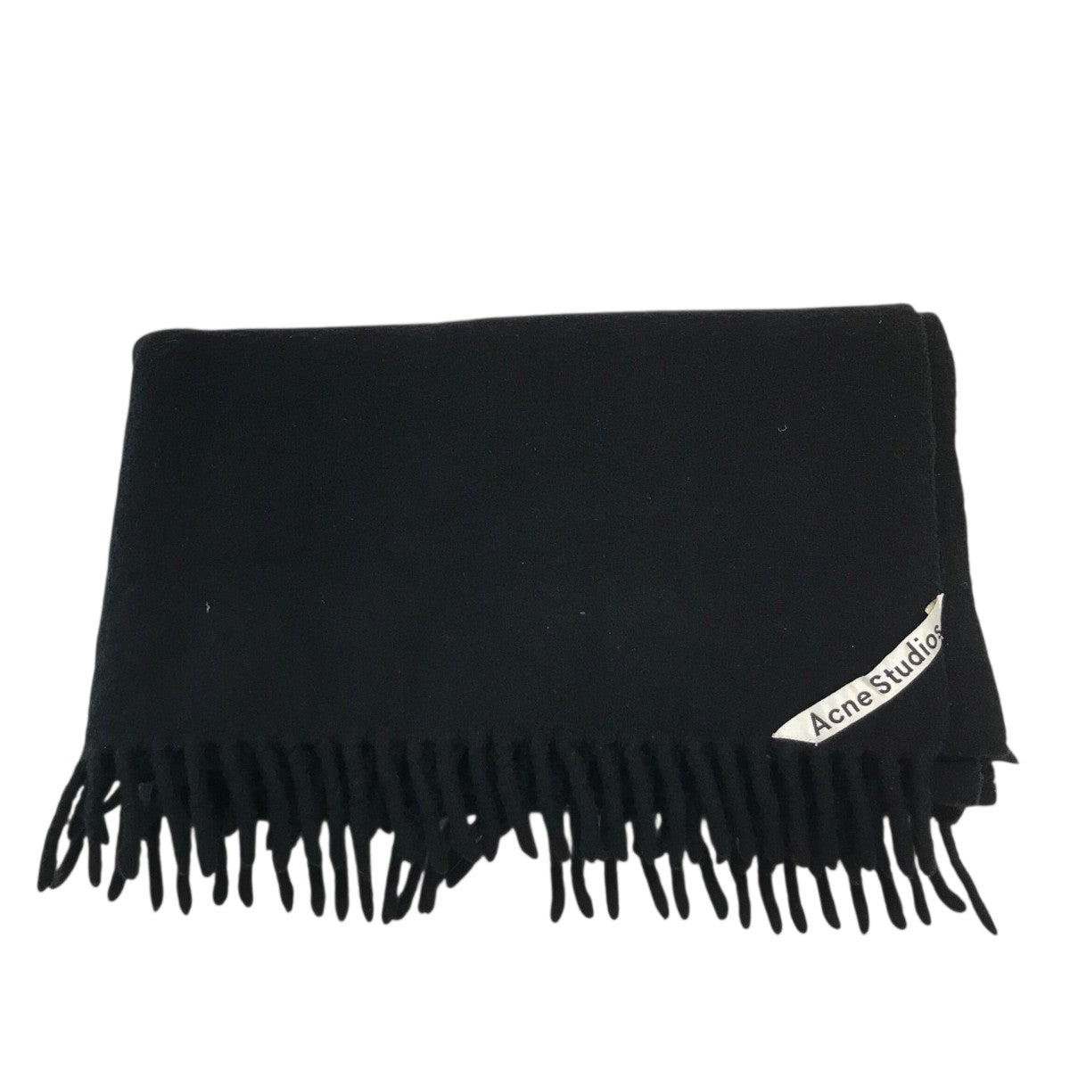 Acne Studios 黒 マフラー ACNE STUDIOS(アクネストゥディオズ) 大判マフラー ブラック｜【公式
