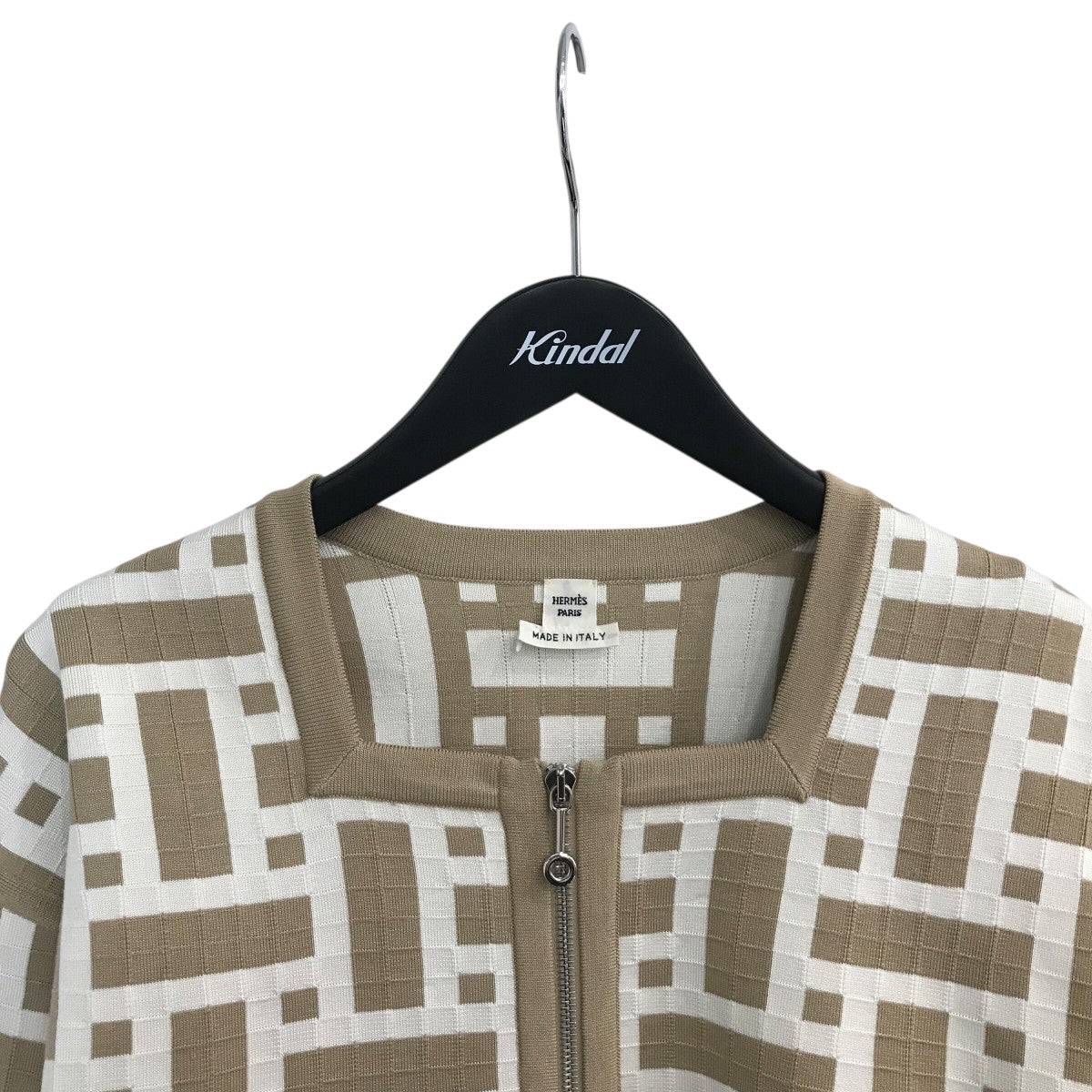 HERMES(エルメス) モザイク柄ジャケット46 7729 46 7729 ベージュ