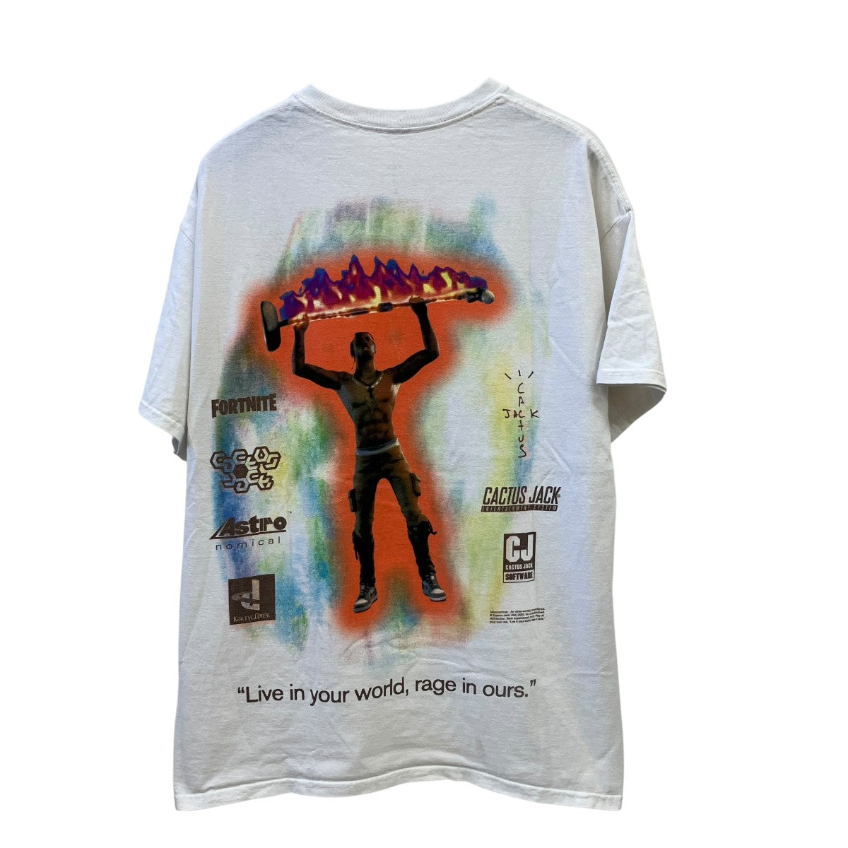 Travis Scott Cactus Jack×FORTNITE Rage Emote T-ShirtプリントTシャツ 古着・中古-2枚目のアイテム画像