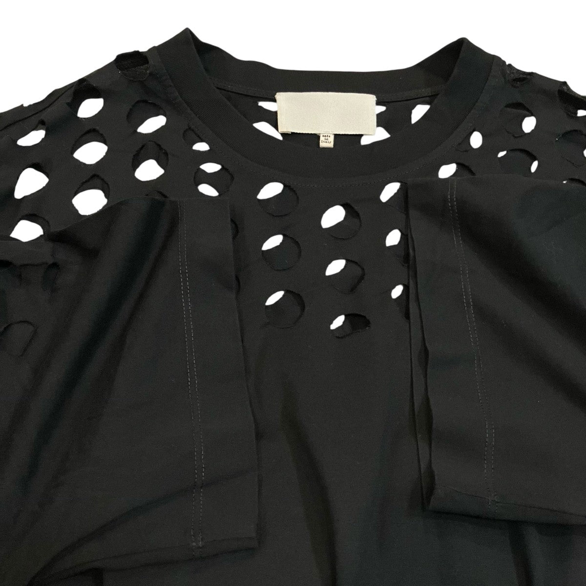 Maison Margiela HOLES OVERSIZE T-SHIRT パンチングTシャツ 古着・中古-4枚目のアイテム画像
