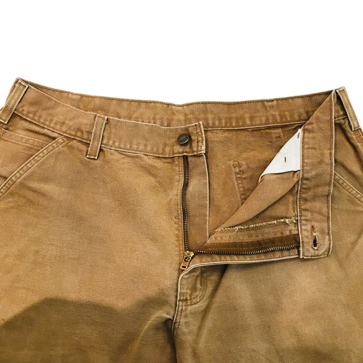 CarHartt ダックキャンバスペインターパンツB11BRN 古着・中古-3枚目のアイテム画像