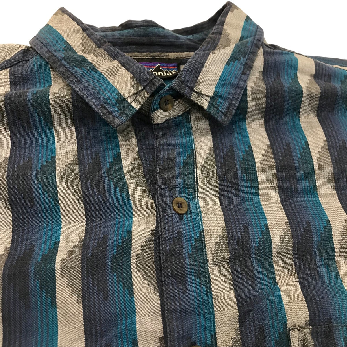 Patagonia ストライプシャツ 古着・中古-6枚目のアイテム画像