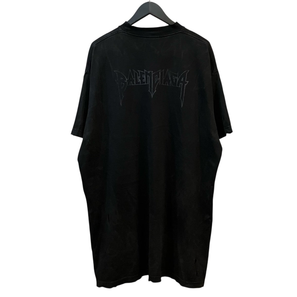 BALENCIAGA ダメージ加工Paris MoonプリントTシャツ 古着・中古-2枚目のアイテム画像