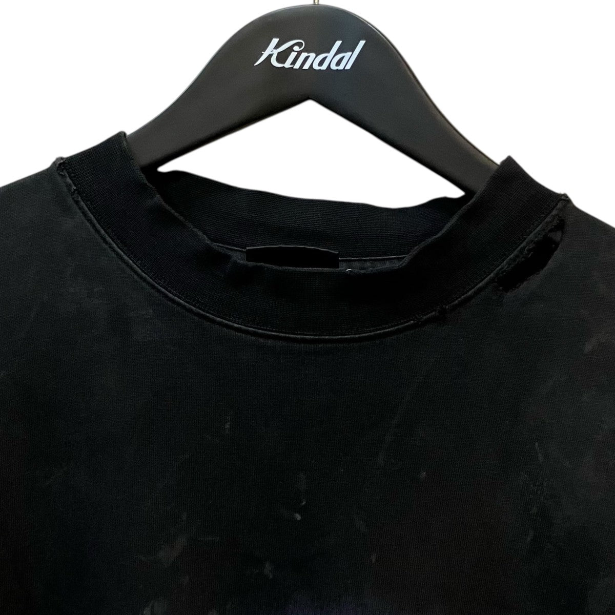 BALENCIAGA ダメージ加工Paris MoonプリントTシャツ 古着・中古-3枚目のアイテム画像