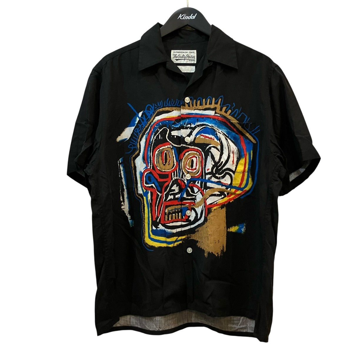 WACKO MARIA×JEAN MICHEL BASQUIAT ハワイアン半袖シャツ 古着・中古-1枚目のアイテム画像