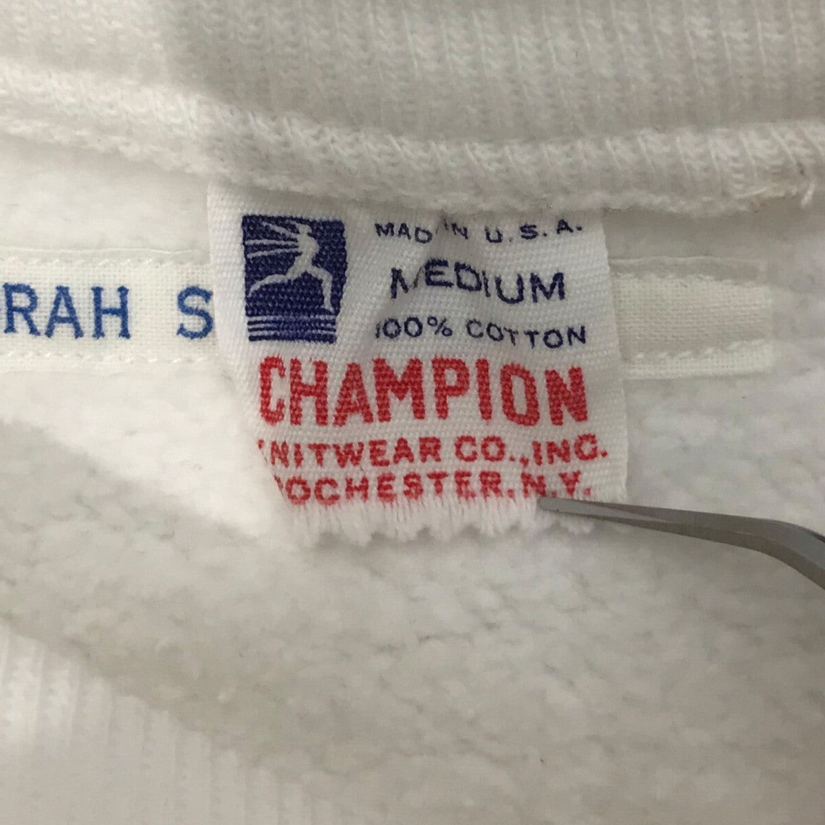 Champion 60s「大文字ランタグ」プリントスウェット 古着・中古-4枚目のアイテム画像