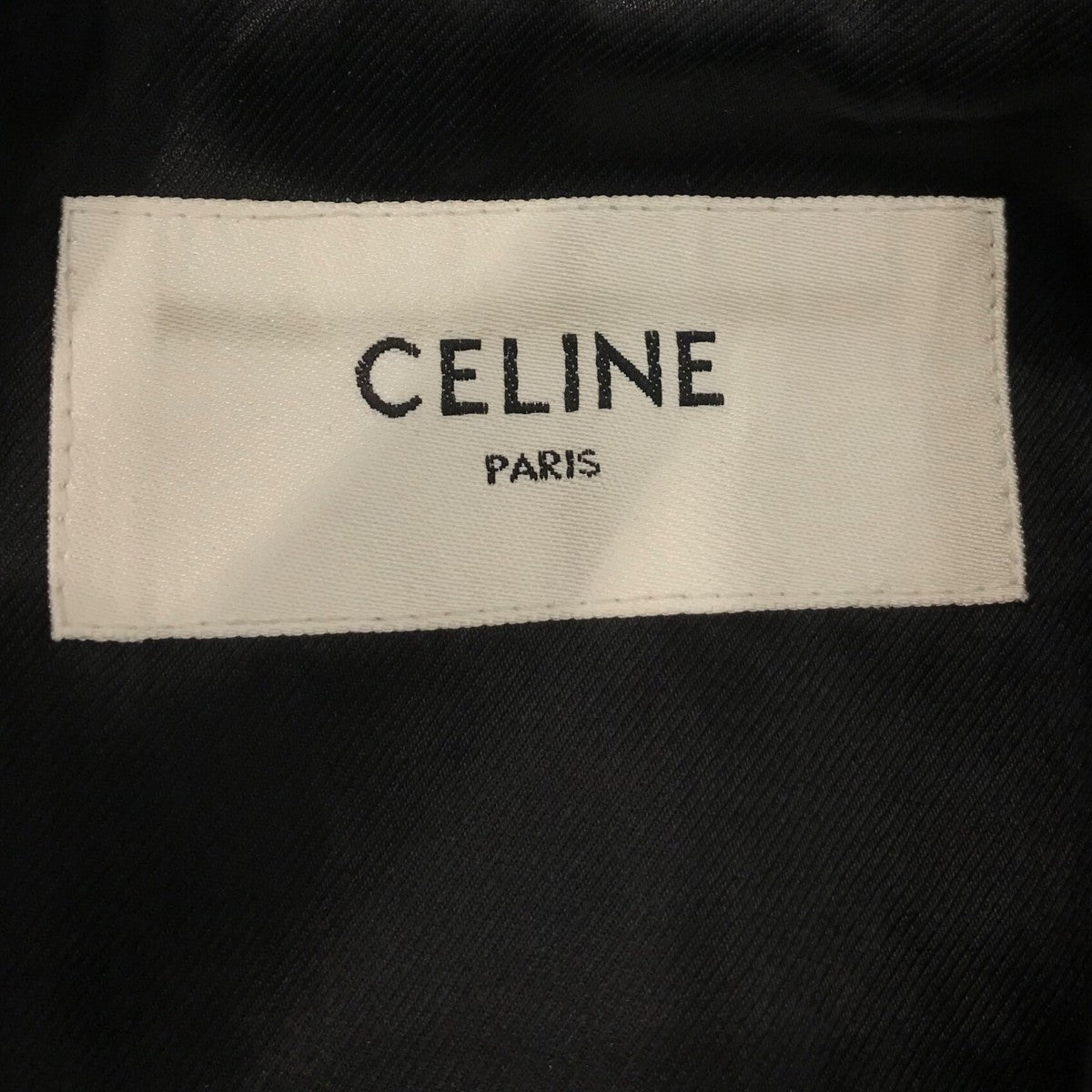 CELINE レザージャケット フード付き／ グレインラムスキンRV03L820Y.38NO 古着・中古-4枚目のアイテム画像