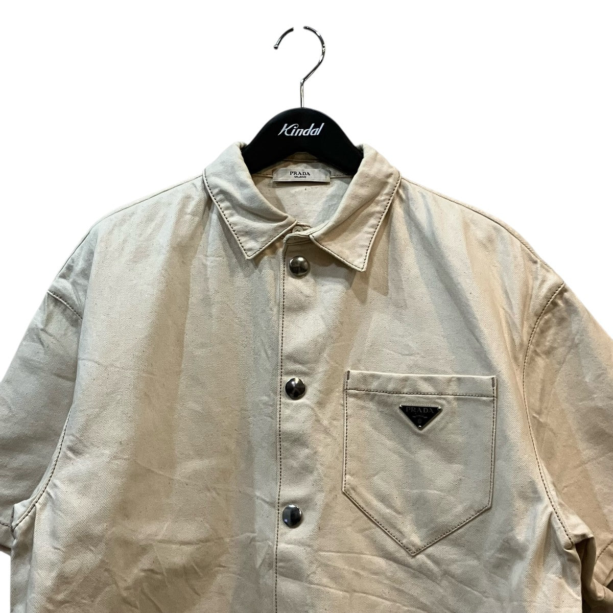 PRADA 半袖デニムシャツGEC067 古着・中古-3枚目のアイテム画像