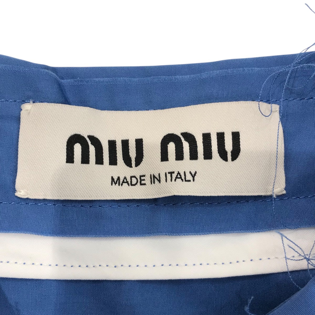 MIU MIU(ミュウミュウ) ポプリンシャツMK1899 MK1899 ブルー サイズ 36