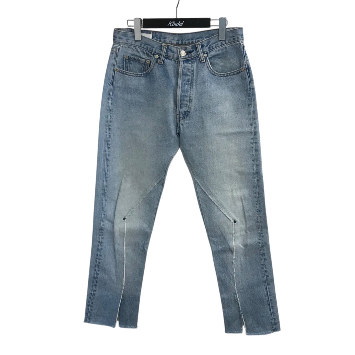 OLD PARK×TAKAHIROMIYASHITA TheSoloIst． 「slit jean」リメイクデニムパンツ 古着・中古-1枚目のアイテム画像