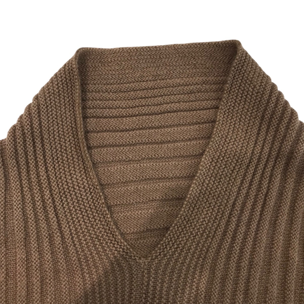 ISSEY MIYAKE(イッセイミヤケ) ニットケープ ブラウン サイズ 2