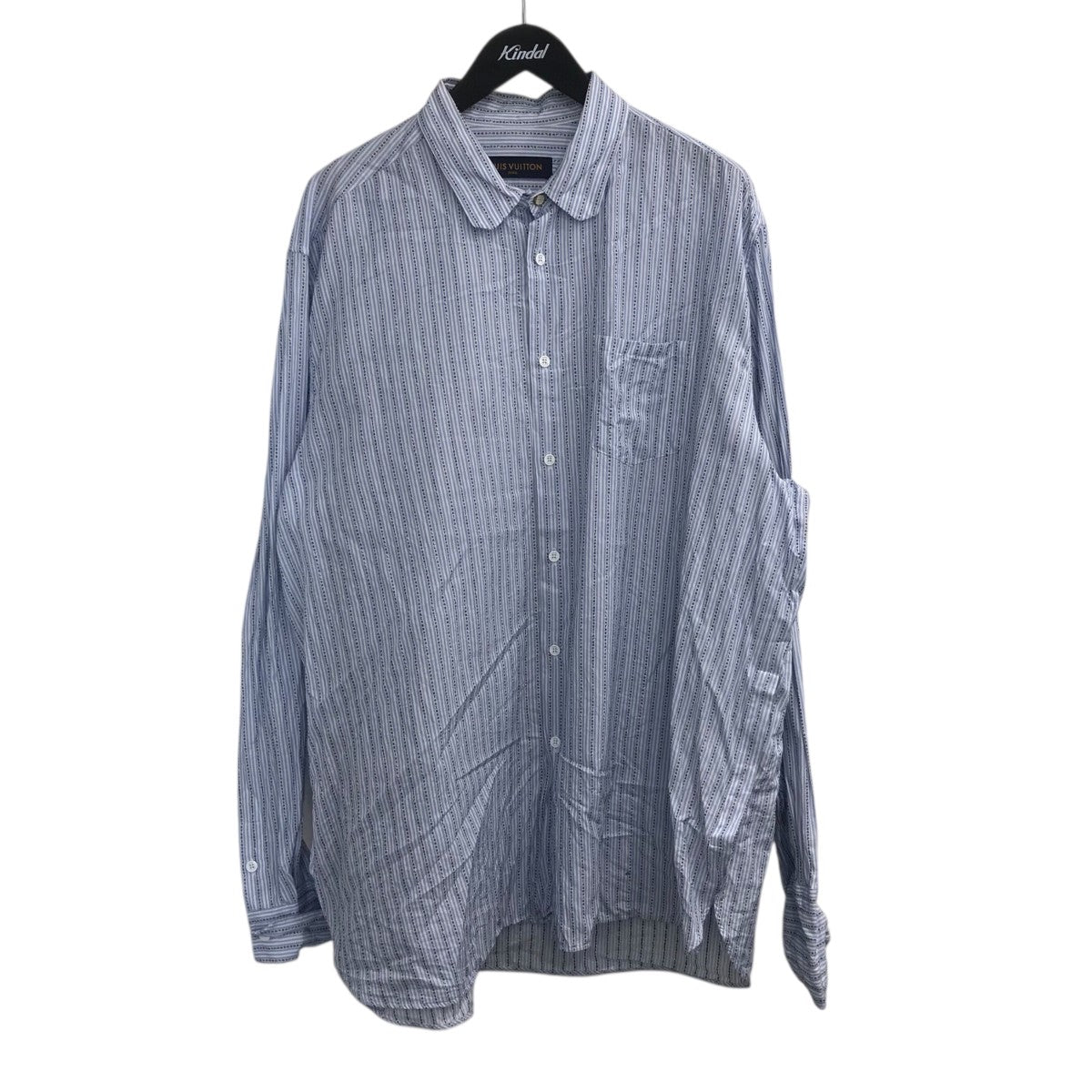 LOUIS VUITTON 「ストライプ長袖シャツ」ストライプシャツRM192F OSY HHFS6W 古着・中古-1枚目のアイテム画像