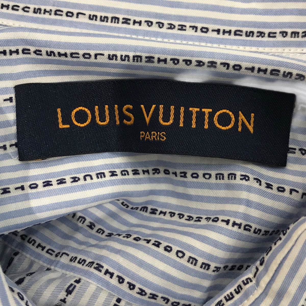 LOUIS VUITTON 「ストライプ長袖シャツ」ストライプシャツRM192F OSY HHFS6W 古着・中古-5枚目のアイテム画像