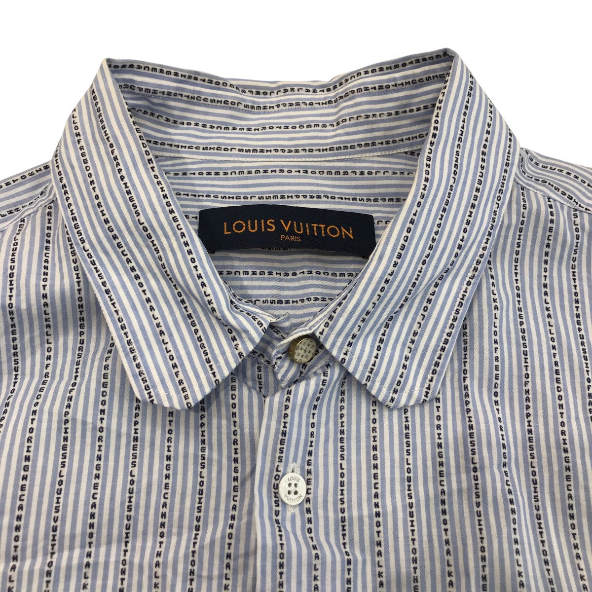 LOUIS VUITTON 「ストライプ長袖シャツ」ストライプシャツRM192F OSY HHFS6W 古着・中古-8枚目のアイテム画像