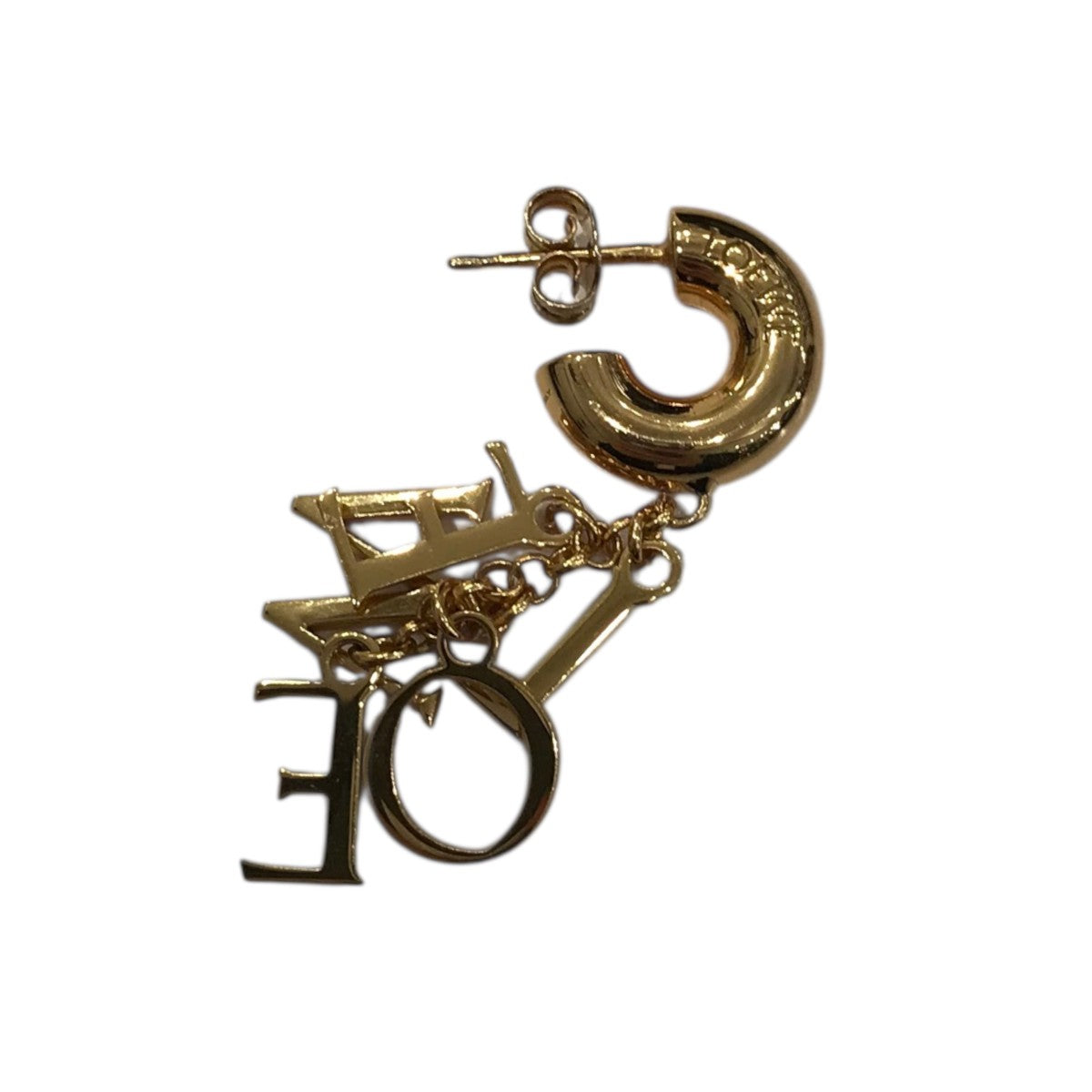 LOEWE(ロエベ) レタリングピアス ゴールド｜【公式】カインドオル