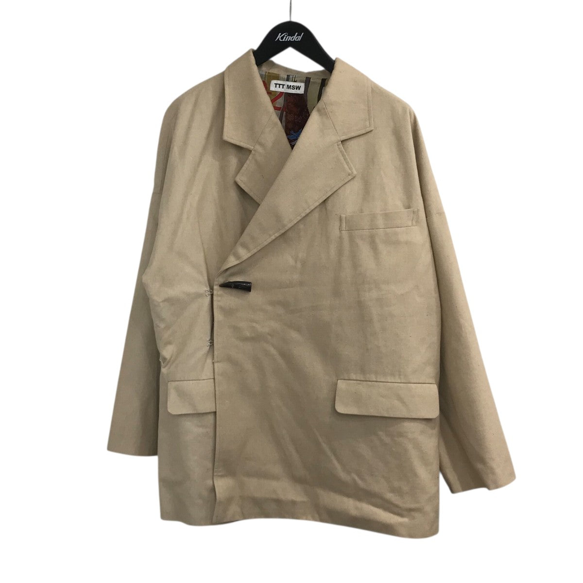 「organic cotton jacket」コットンダブルテーラードジャケットTTT2022SSJK03