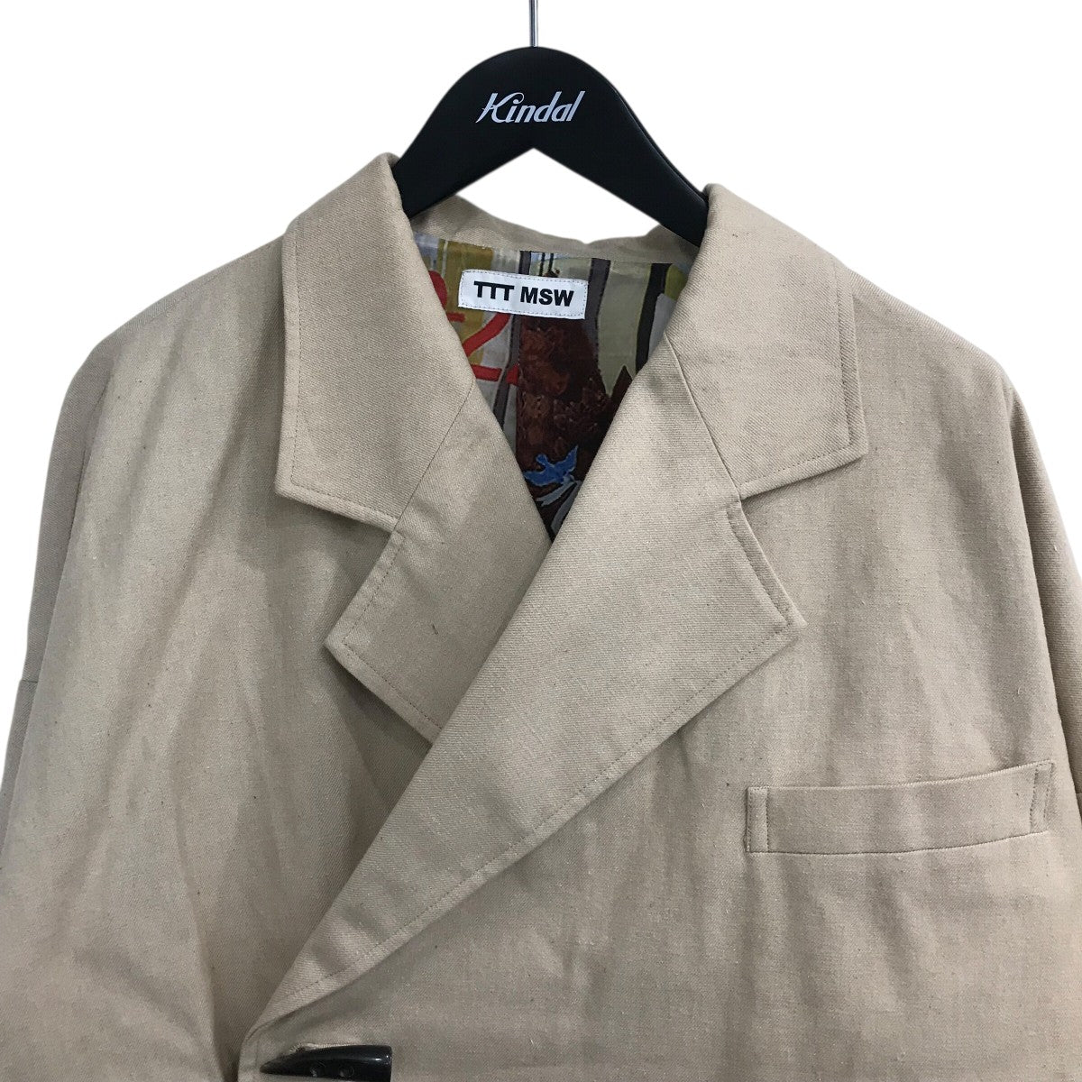 「organic cotton jacket」コットンダブルテーラードジャケットTTT2022SSJK03