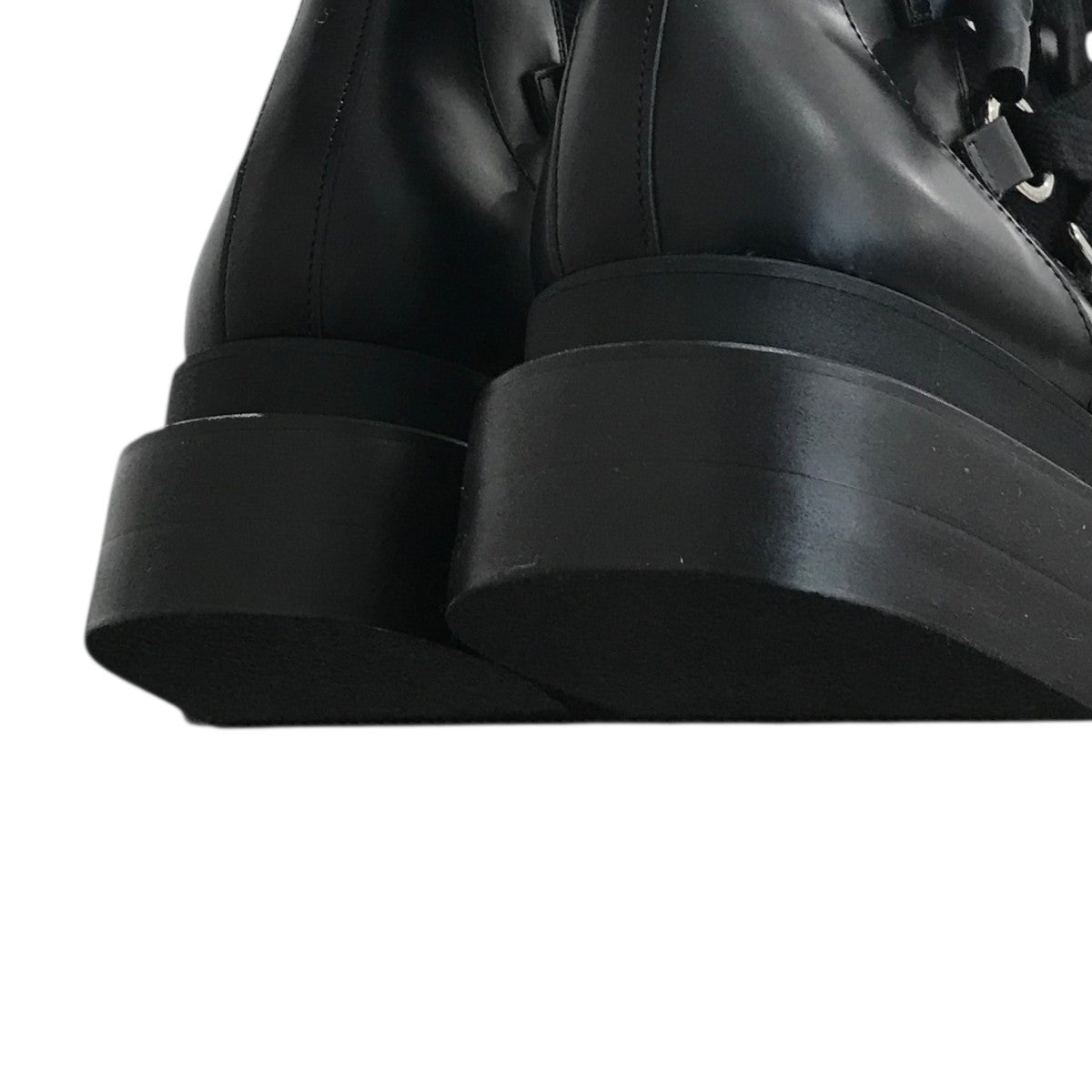 「SEMI-PATENT ZIP-UP BOOTS」センタージップブーツFU O GD009