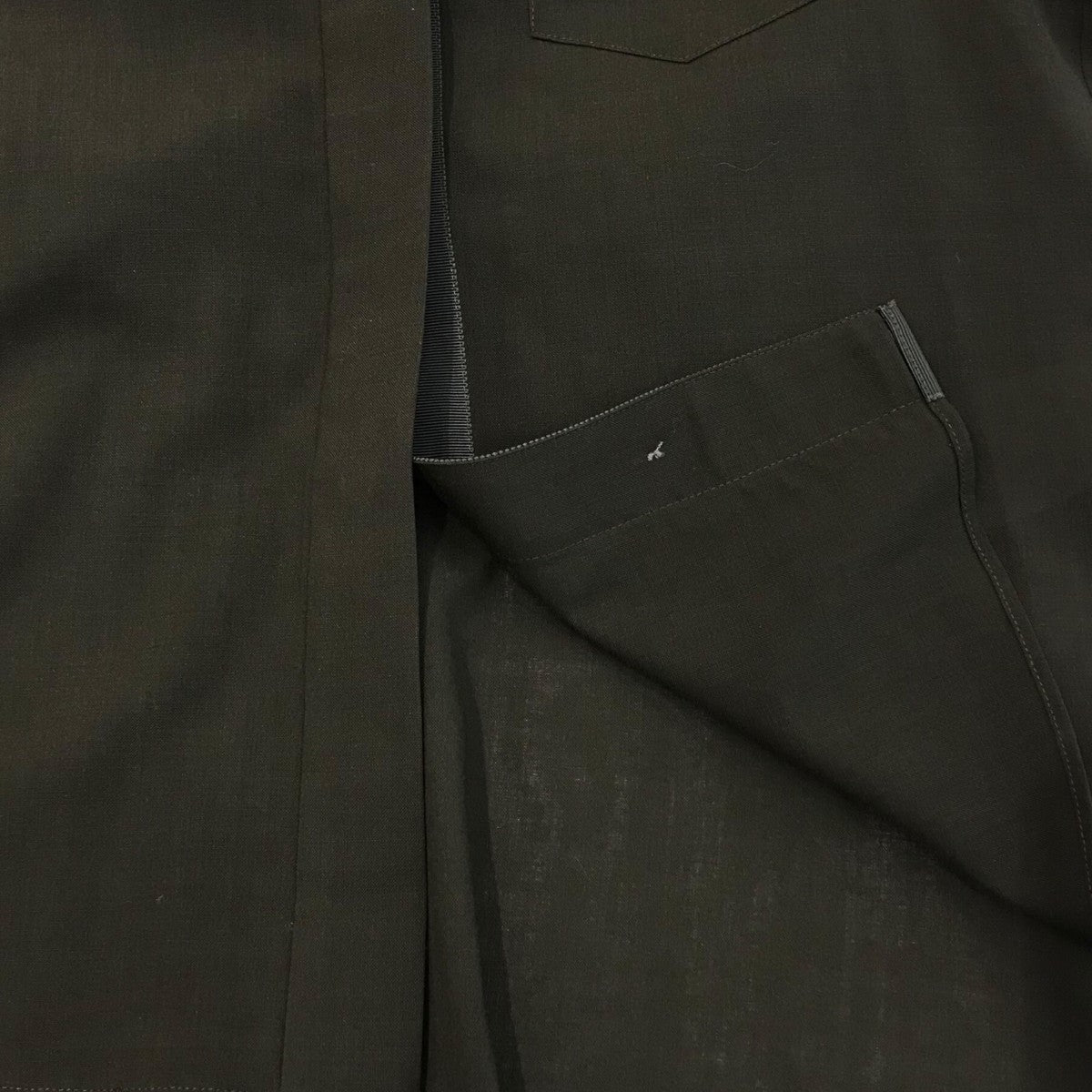 sacai(サカイ) 21AW「Suiting Mix Shirt」ニットドッキングシアー