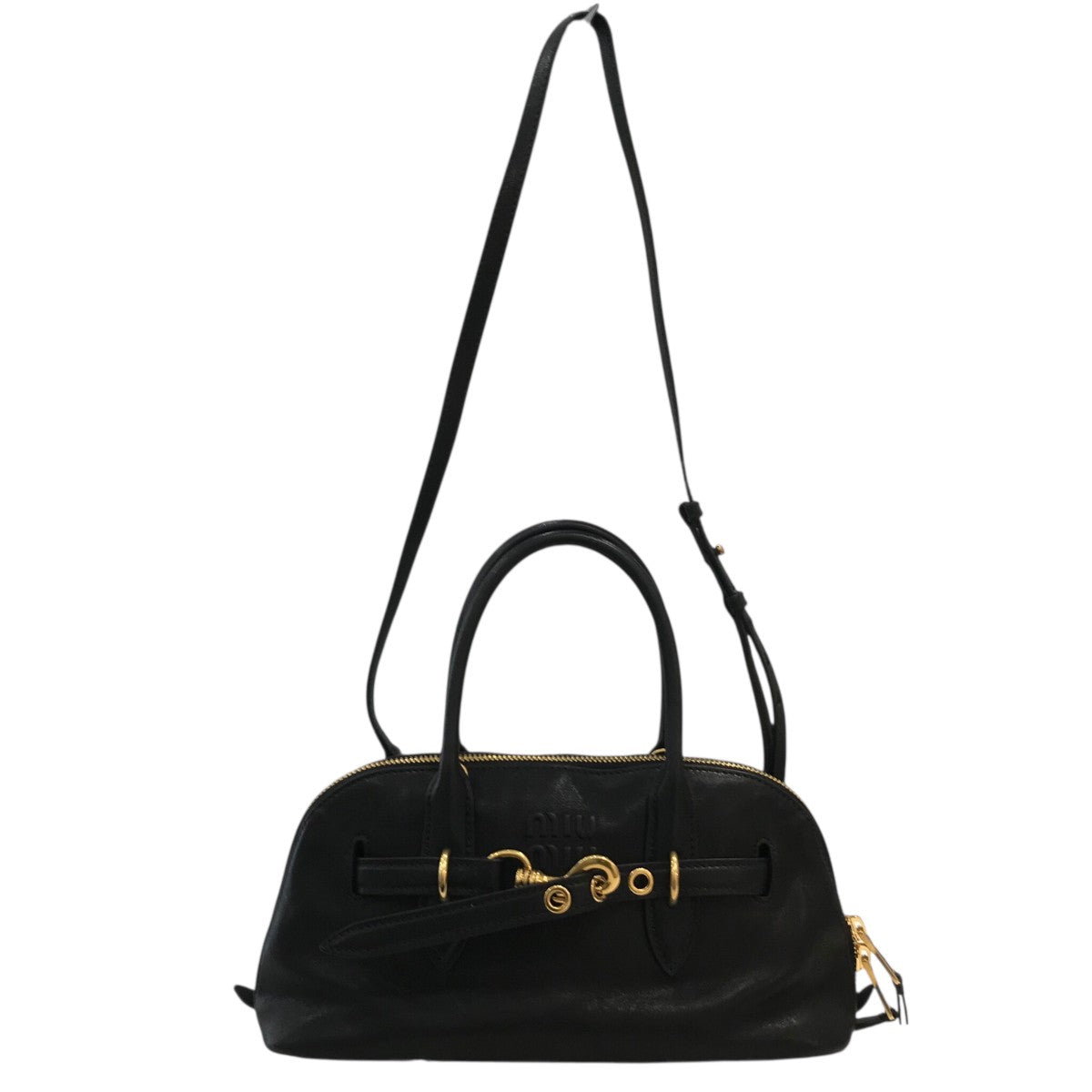MIU MIU アバンチュール ナッパレザー ハンドバッグ5BB168 古着・中古-2枚目のアイテム画像