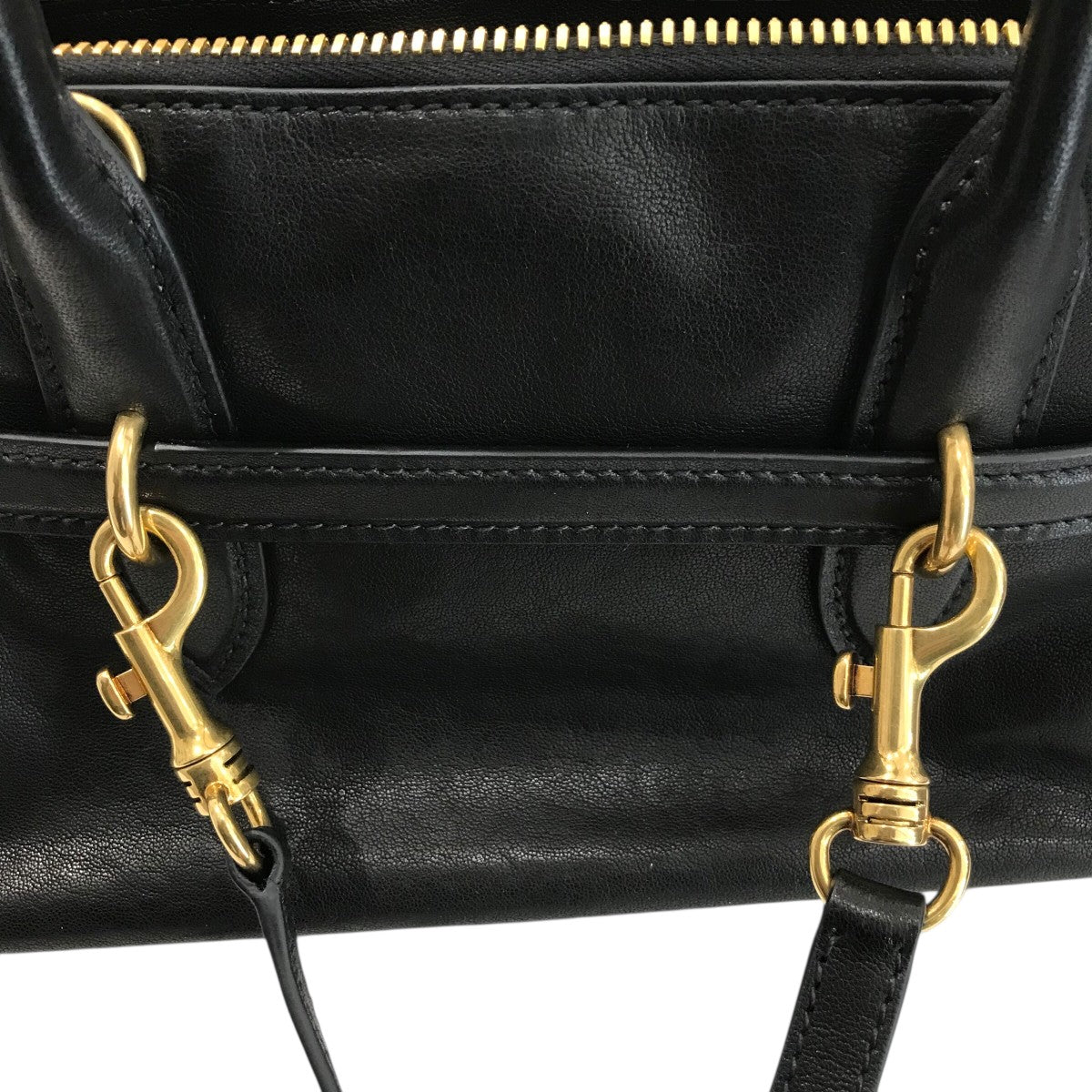 MIU MIU アバンチュール ナッパレザー ハンドバッグ5BB168 古着・中古-8枚目のアイテム画像