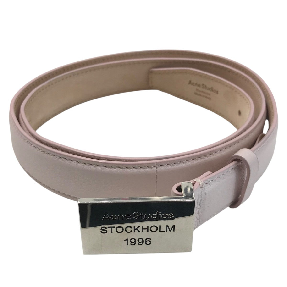 ACNE STUDIOS(アクネストゥディオズ) ロゴ バックル レザーベルト