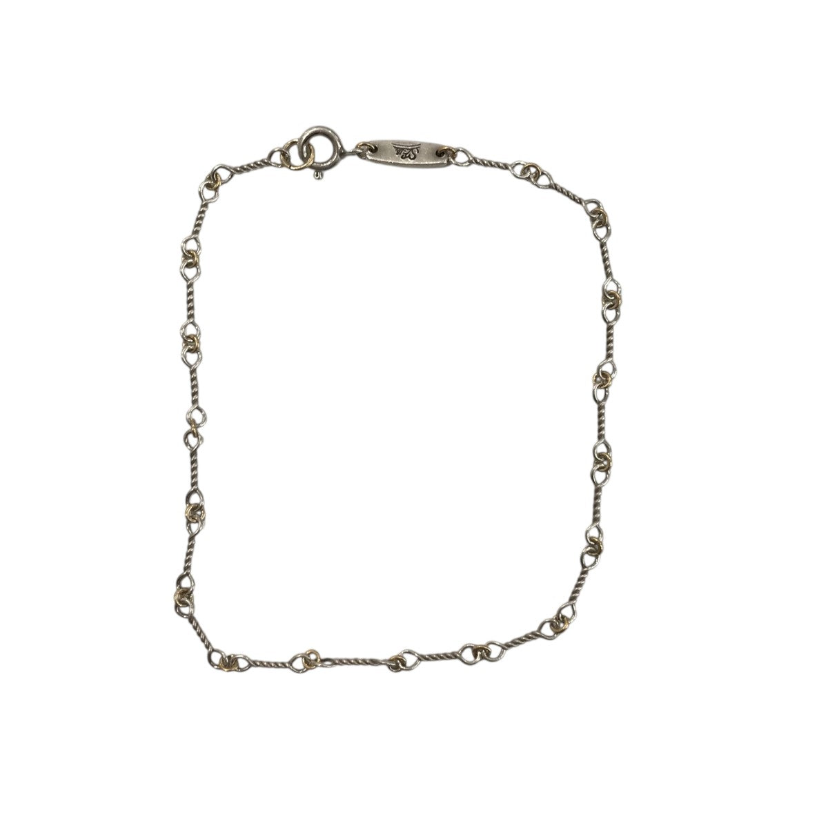 EIKI SUGAYA 「Twist SV×K18 Mix bracelet」チェーンブレスレット 古着・中古-2枚目のアイテム画像