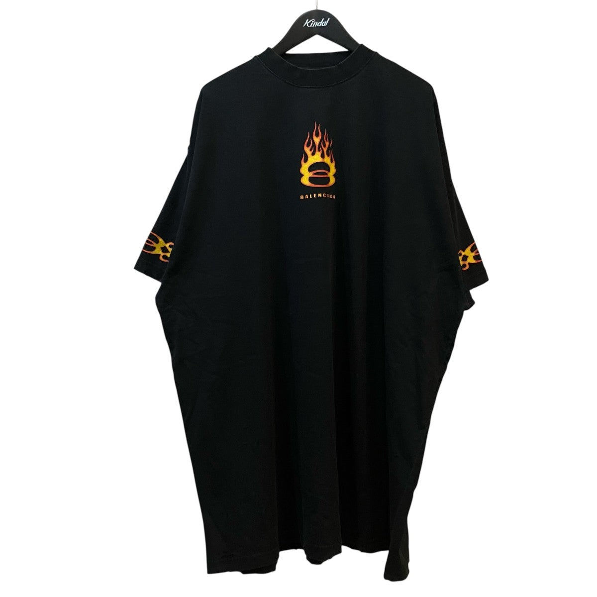 BALENCIAGA フレイムロゴオーバーサイズTシャツ787349 古着・中古-1枚目のアイテム画像