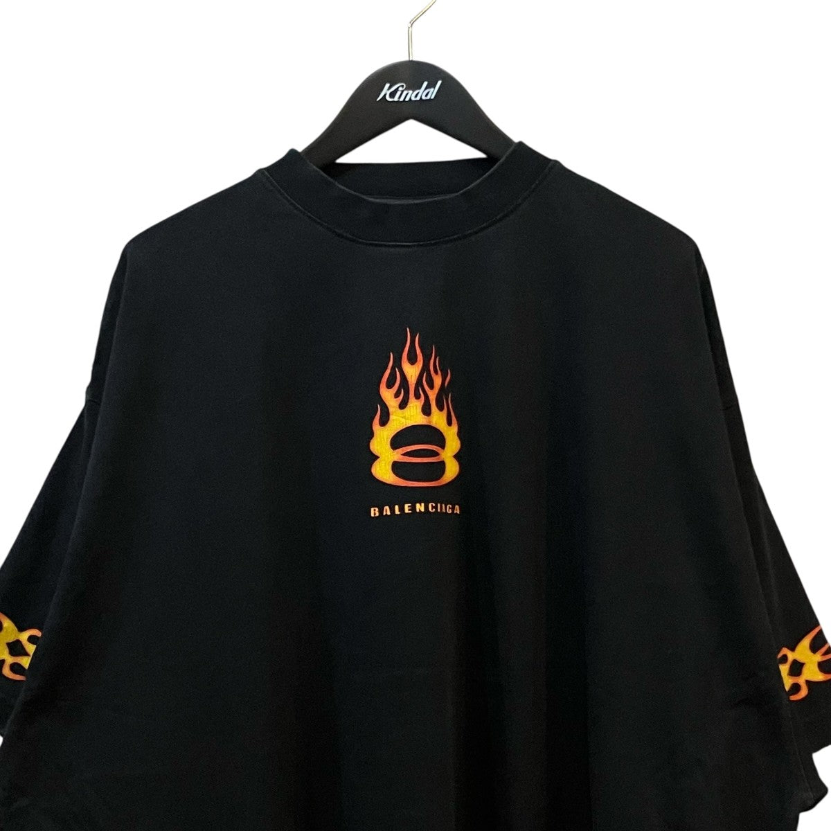 BALENCIAGA フレイムロゴオーバーサイズTシャツ787349 古着・中古-3枚目のアイテム画像