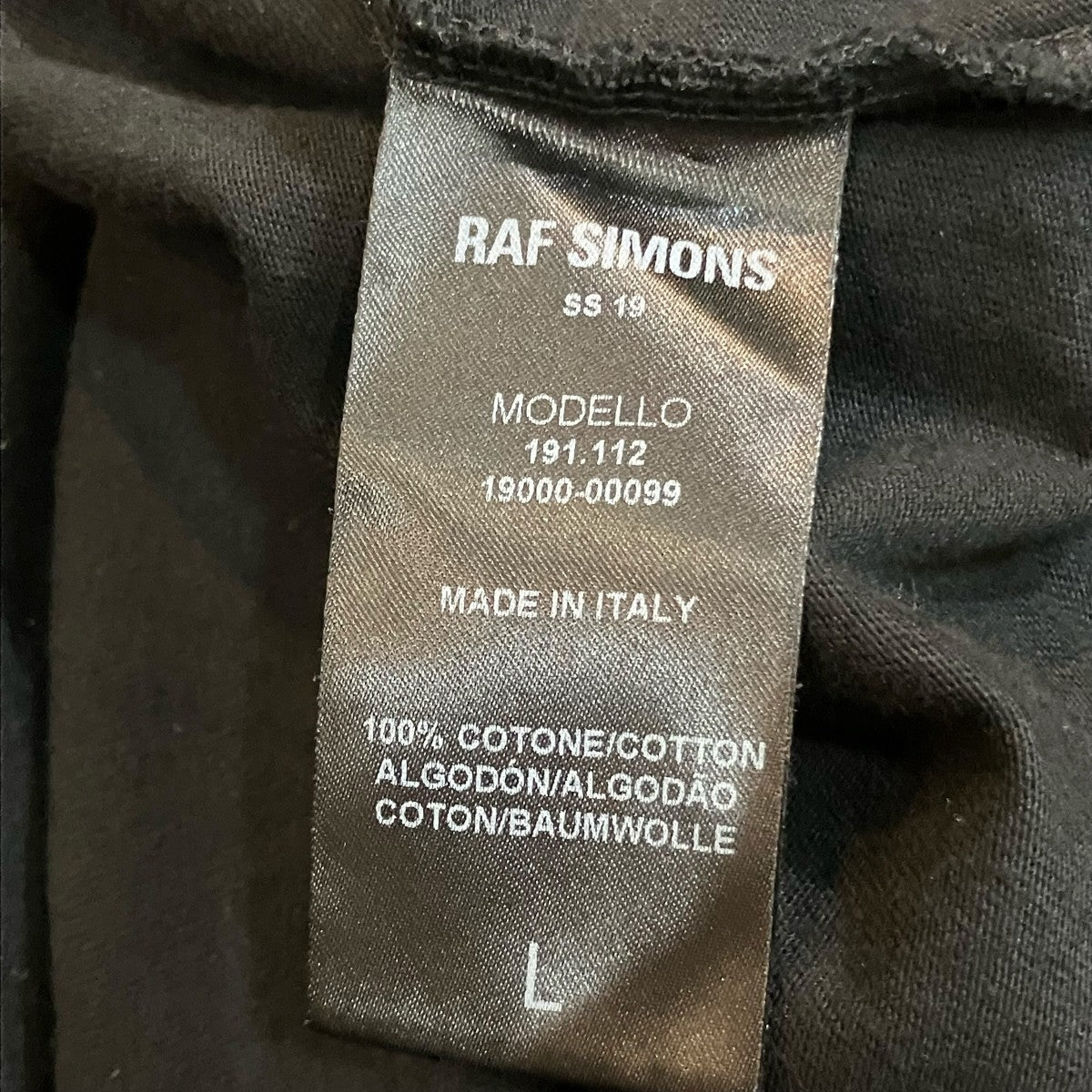 RAF SIMONS プリントTシャツ 古着・中古-6枚目のアイテム画像