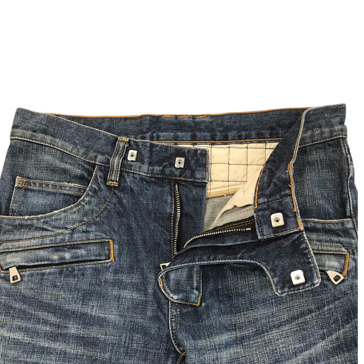 BALMAIN バイカーデニムパンツ W31 BALMAIN（バルマン）SLIM BIKER JEANS (スリム ストレッチ バイカー