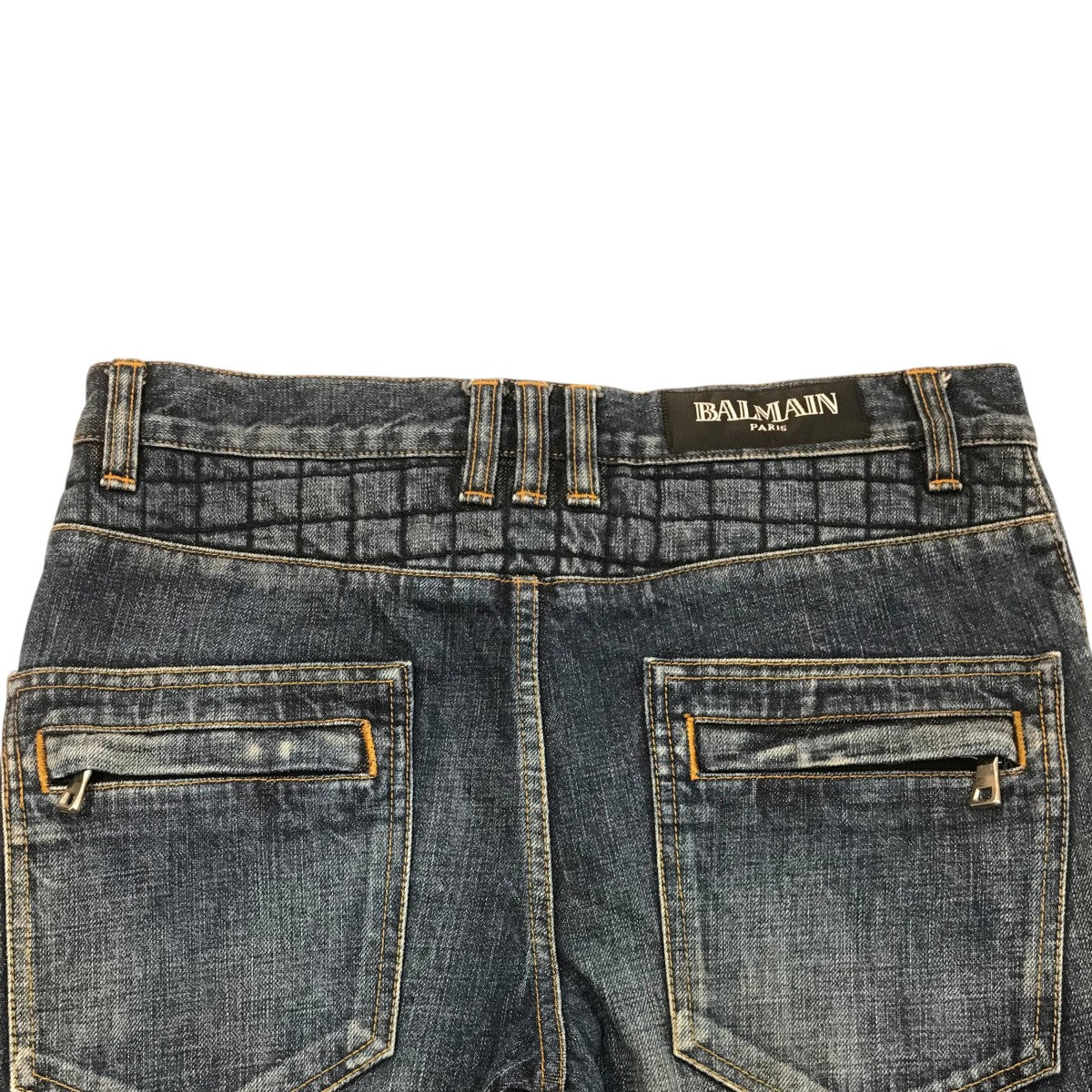 BALMAIN(バルマン) バイカーデニムパンツ インディゴ サイズ 28