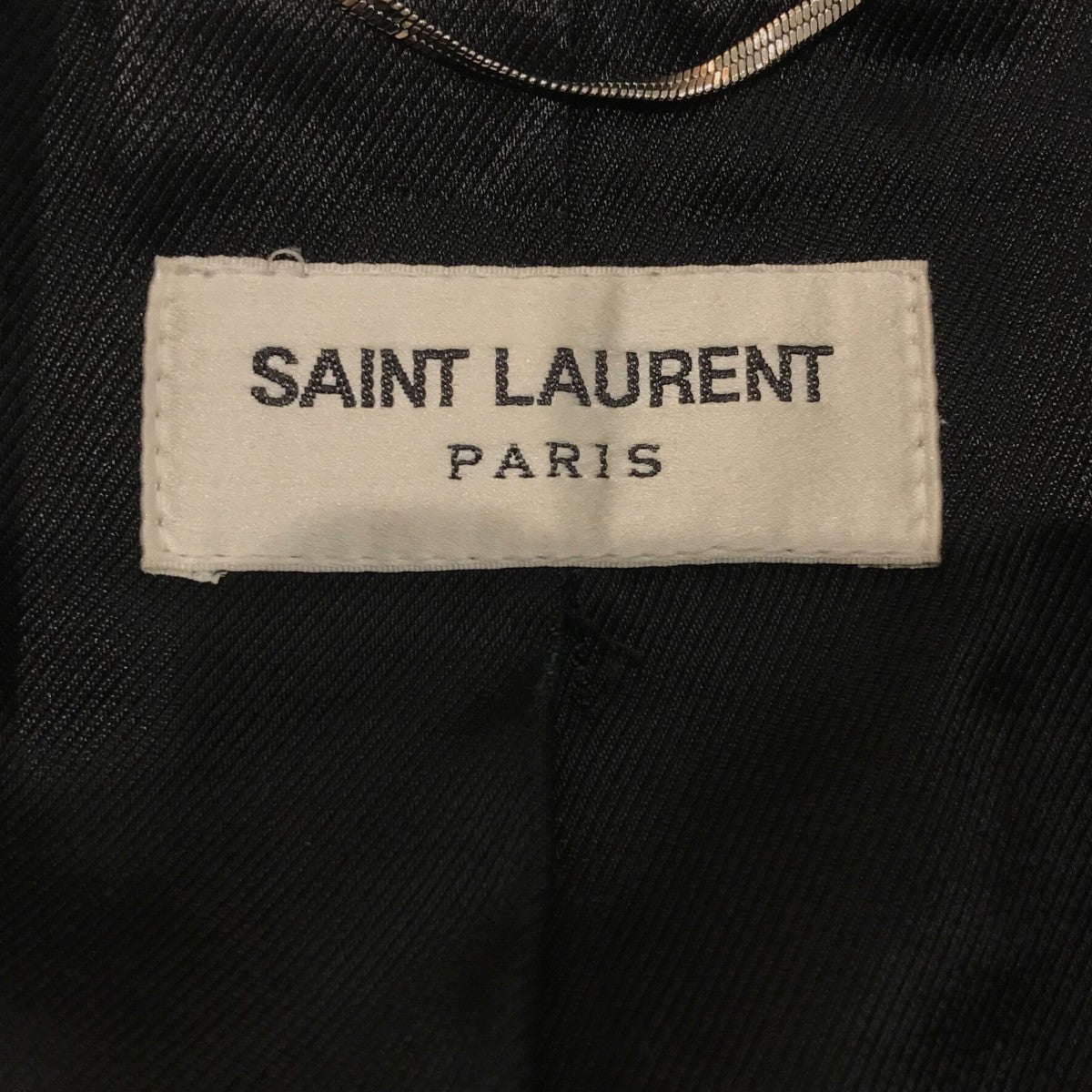 Saint Laurent Paris レザーシングルライダースジャケット344477 Y5EJ1 古着・中古-5枚目のアイテム画像