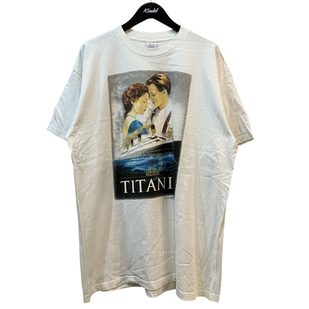 NO BRAND 90sタイタニックプリントTシャツ 古着・中古-1枚目のアイテム画像