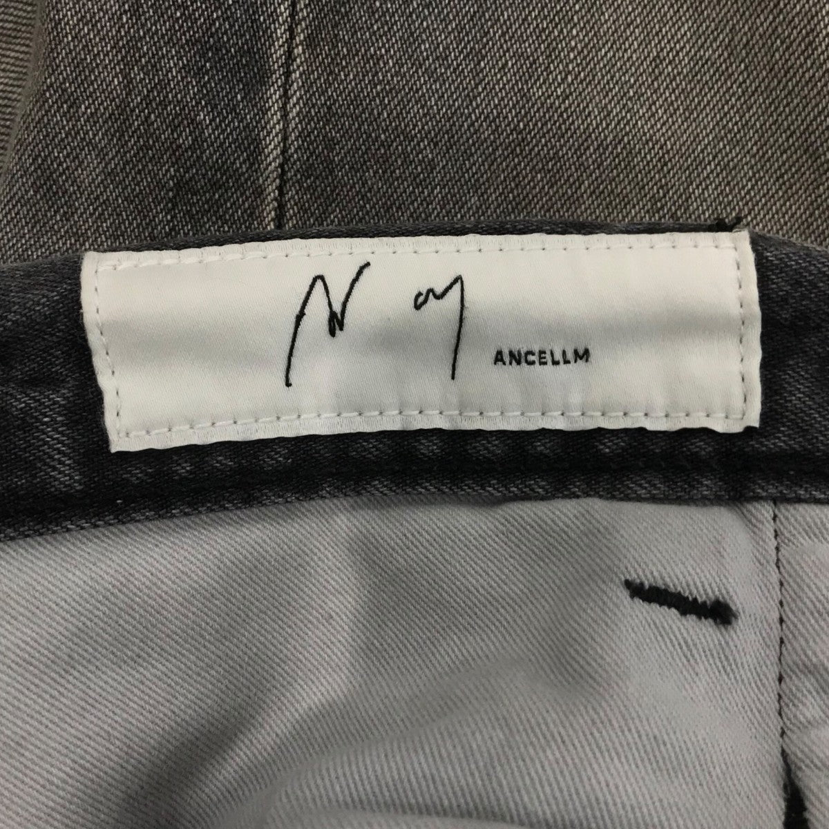 25AW「DENIM WIDE SLACKS」デニムワイドスラックスANCPT84A